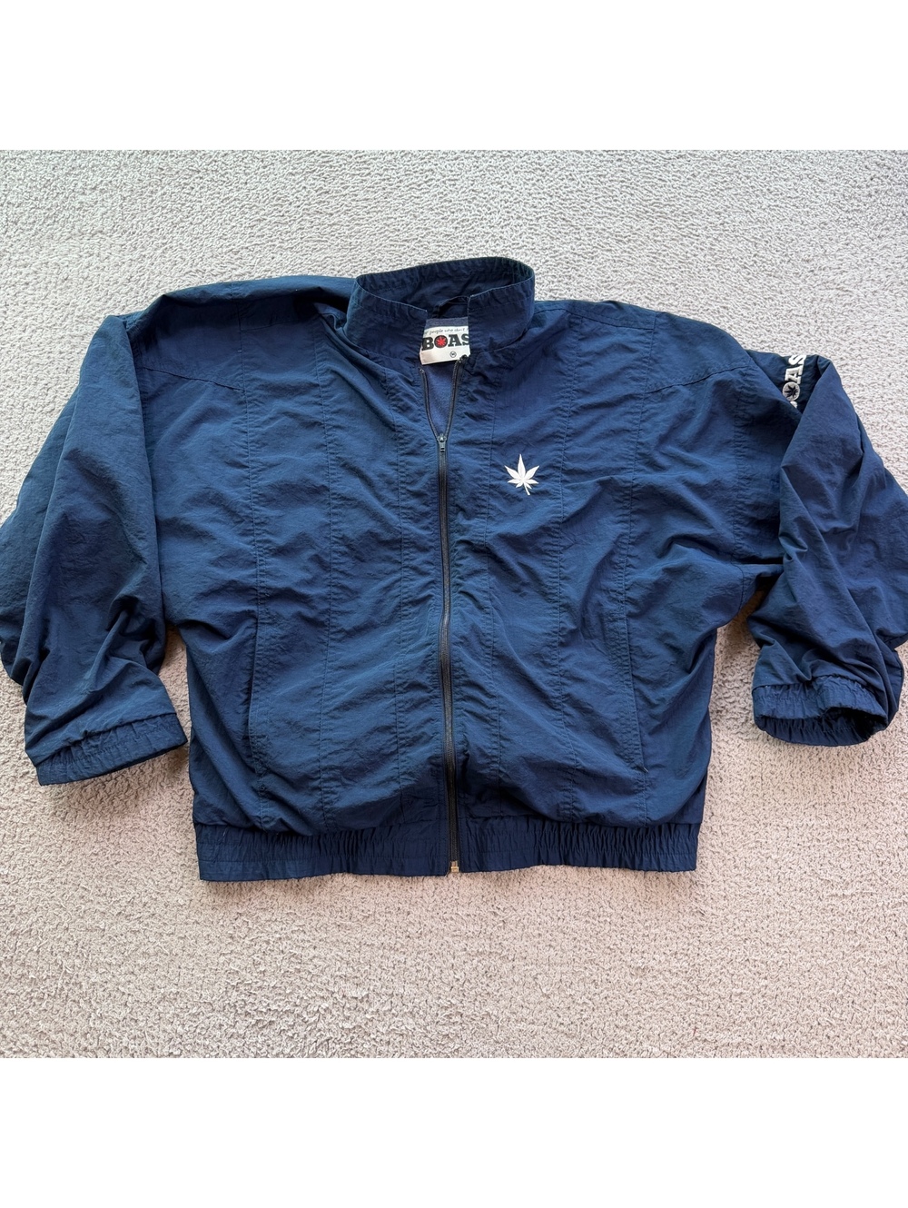 Bye Full Zip Windbreaker Jacket Navy Blue Men's M